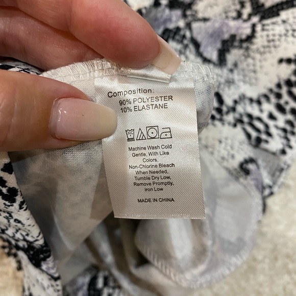 Biker shorts snakeskin animal print small medium large NWT - Picture 7 of 16